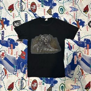 Vintage Jerzees Tiger Heavy Graphic T Shirt